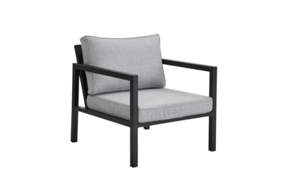 Belfort fauteuil Noir/Pearl Grey