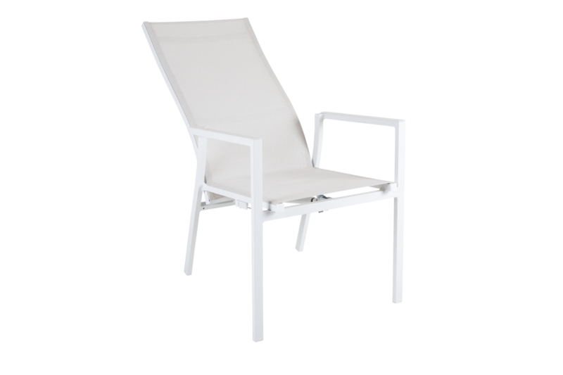 Avanti fauteuil avec dossier réglable Blanc/blanc