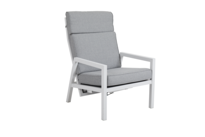 Belfort fauteuil avec dossier réglable Blanc/Pearl grey