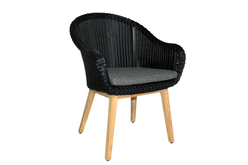 Beverly fauteuil Noir/gris