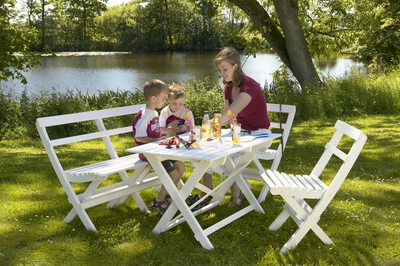 Gammeldags table à manger Blanc