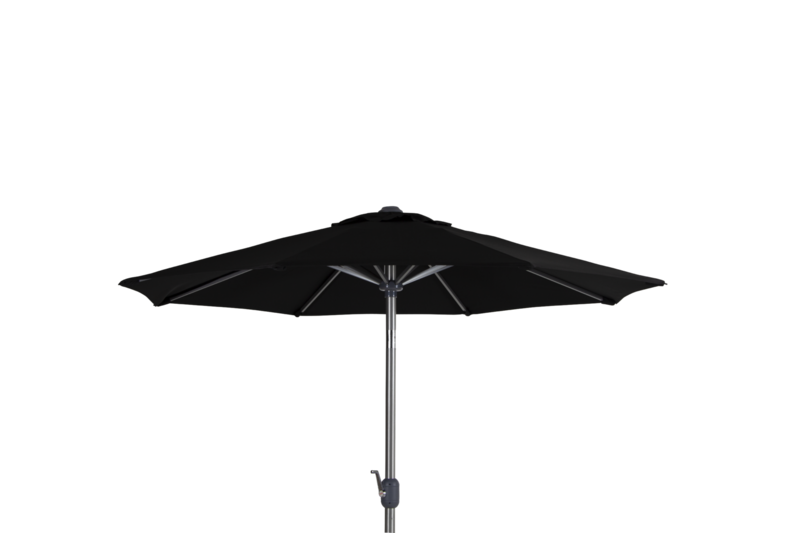 Andria parasol Argent/noir