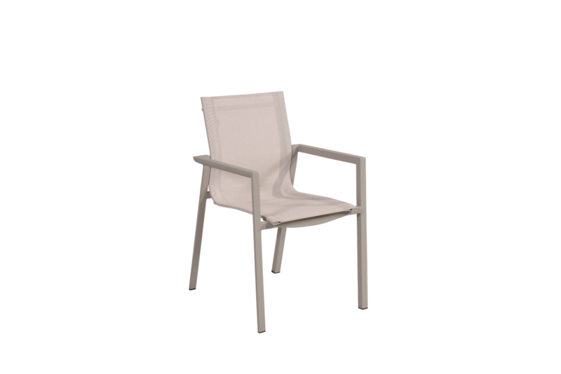 Delia fauteuil Light Grey/Off-White