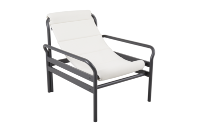 Sling fauteuil Anthracite/Vanilla White