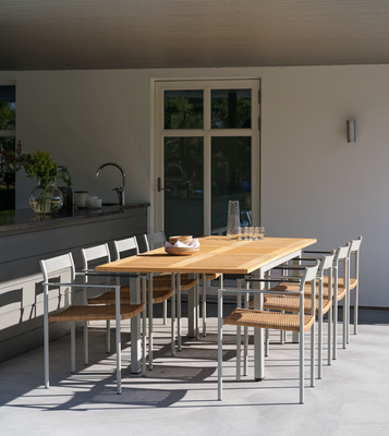 Lyon table à manger Light Grey/Teak