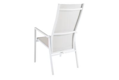 Avanti fauteuil avec dossier réglable Blanc/blanc