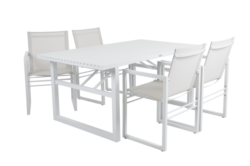 Vevi chaise de table Blanc/blanc