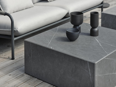 Zten table salon Gris foncé