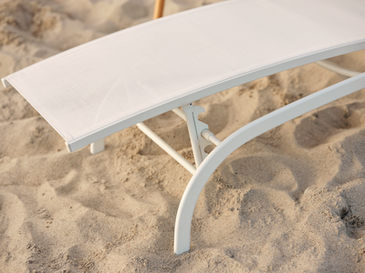 Andy chaise longue Blanc