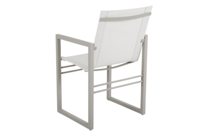 Vevi chaise de table Khaki/blanc