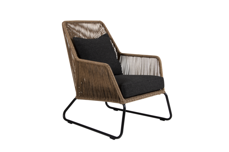 Midway fauteuil Couleur naturelle/noir