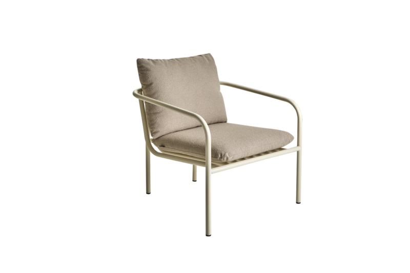 Bendt fauteuil Pearl White/Teddy Beige